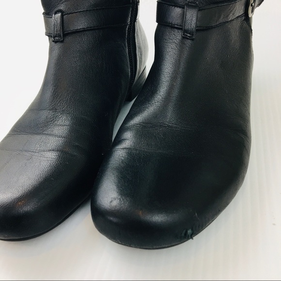 JOAN & DAVID Black Leather Knee Boots - Picture 3 of 16
